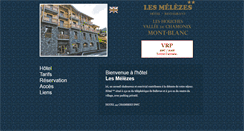 Desktop Screenshot of hotellesmelezes.com